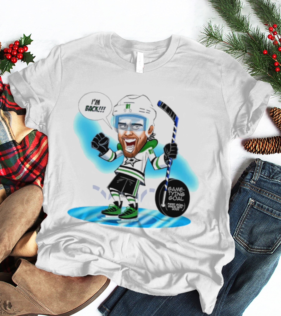 Tyler Seguin Dallas Stars I'm Back Game Tying Goal Hockey Caricature T-Shirt