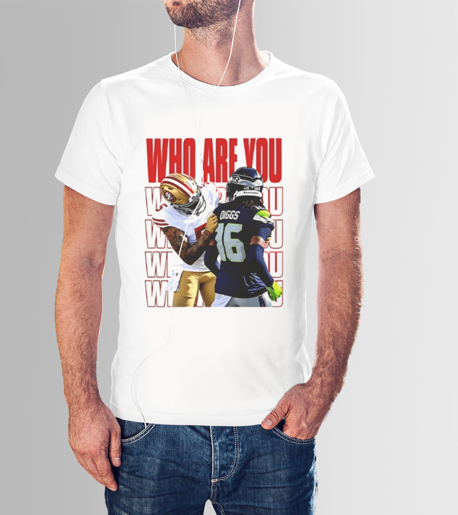 Who Are You Football Viral Moment Mike Evans Vs Trevon Diggs T-Shirt