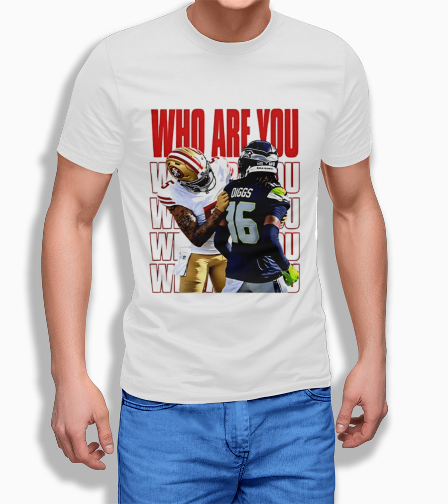 Who Are You Football Viral Moment Mike Evans Vs Trevon Diggs T-Shirt