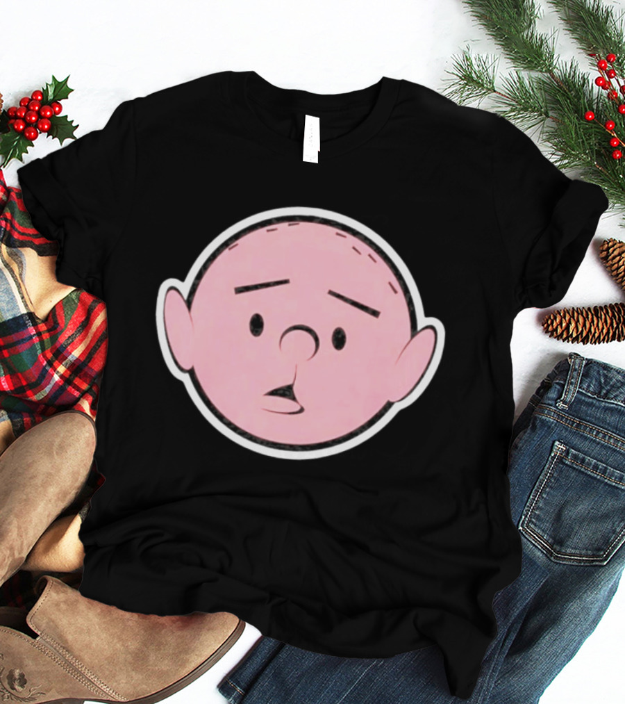 Cartoon Karl Pilkington Sticker Face Drawing T-Shirt