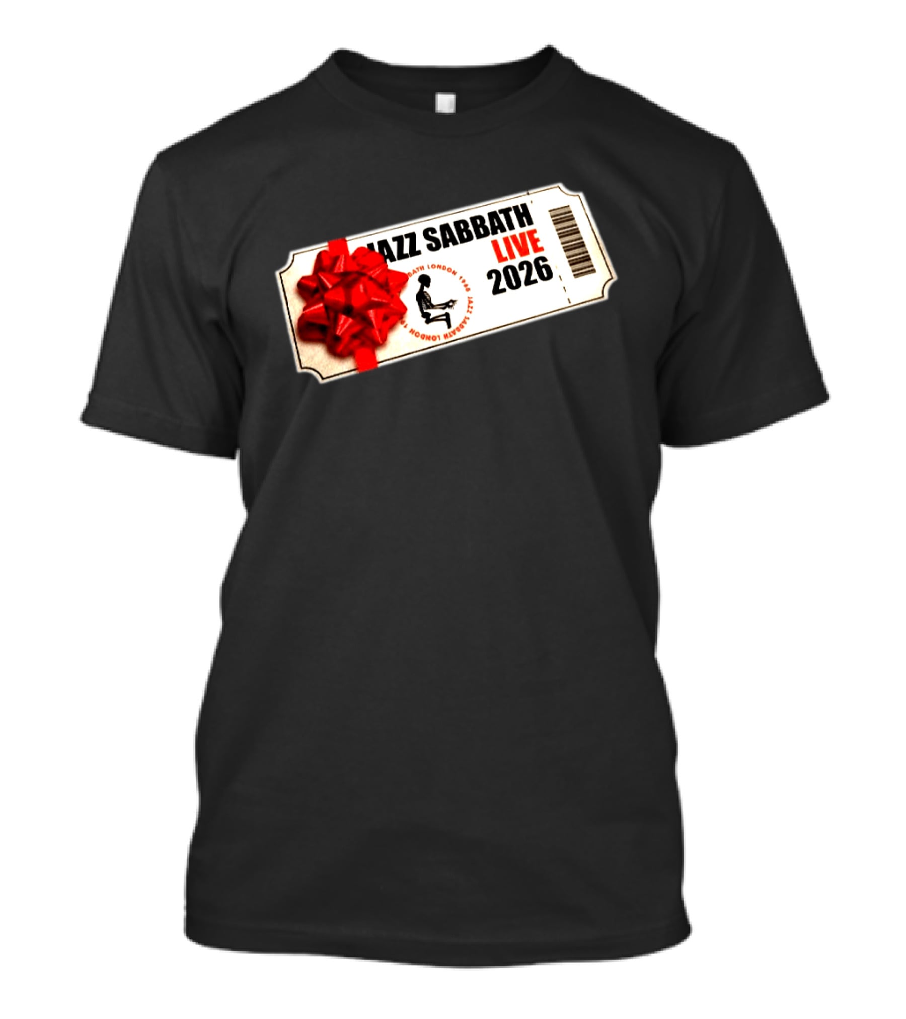 Jazz Sabbath Live 2026 Ticket With Red Bow T-Shirt