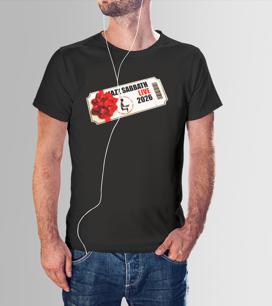 Jazz Sabbath Live 2026 Ticket With Red Bow T-Shirt