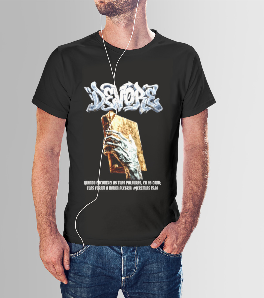 Devore Biblia Sagrada Jeremias 15 16 Encontrei As Tuas Palavras T-Shirt