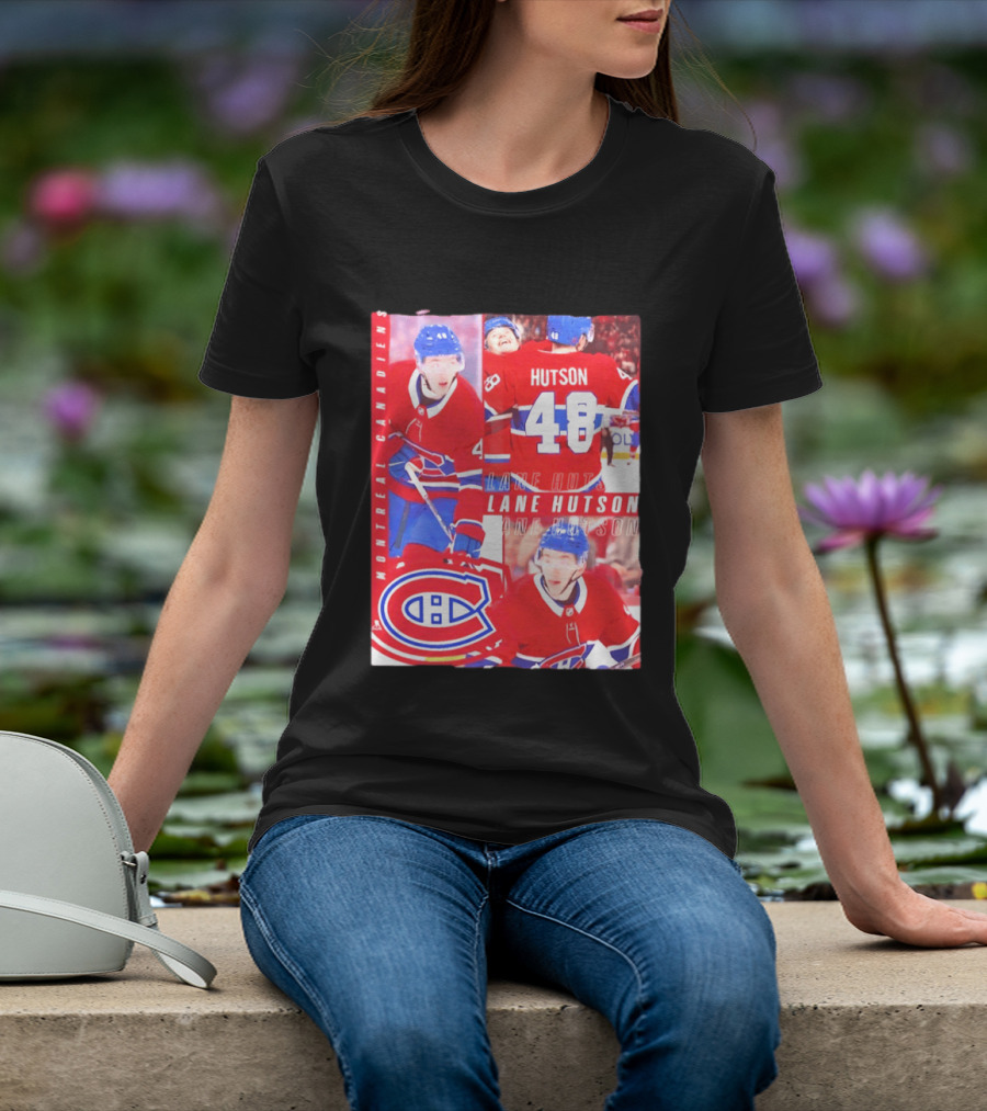 Montreal Canadiens Lane Hutson 48 All For One Moment T-Shirt