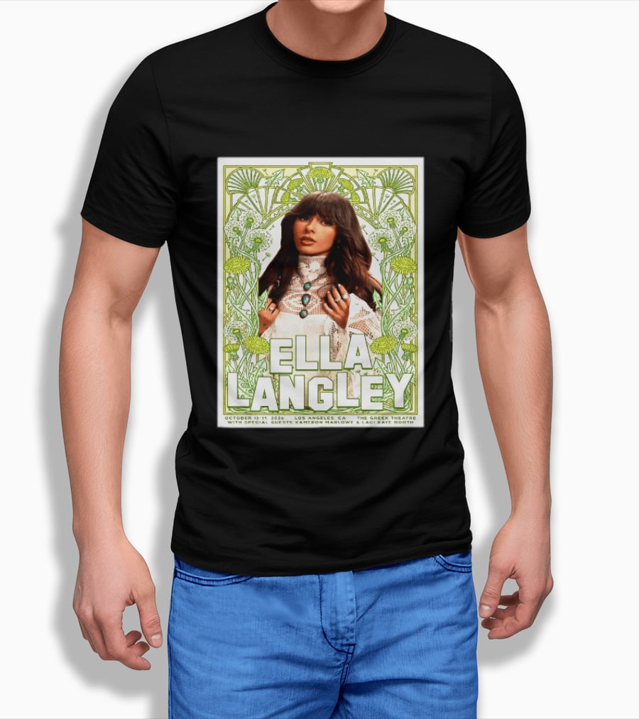 Ella Langley Live At The Greek Theatre Los Angeles October 13 14 2026 With Special Guests Kameron Marlowe Laci Kaye Booth T-Shirt