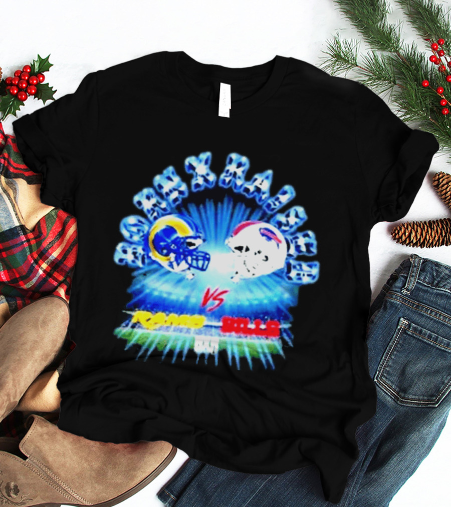 Max Krause Los Angeles Rams Vs Buffalo Bills October 12 2026 Sofi Stadium T-Shirt