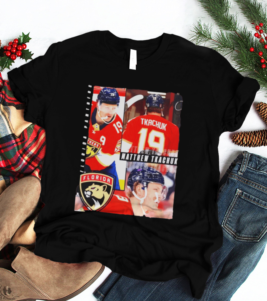 Florida Panthers Matthew Tkachuk Number 19 Hockey Spotlight T-Shirt