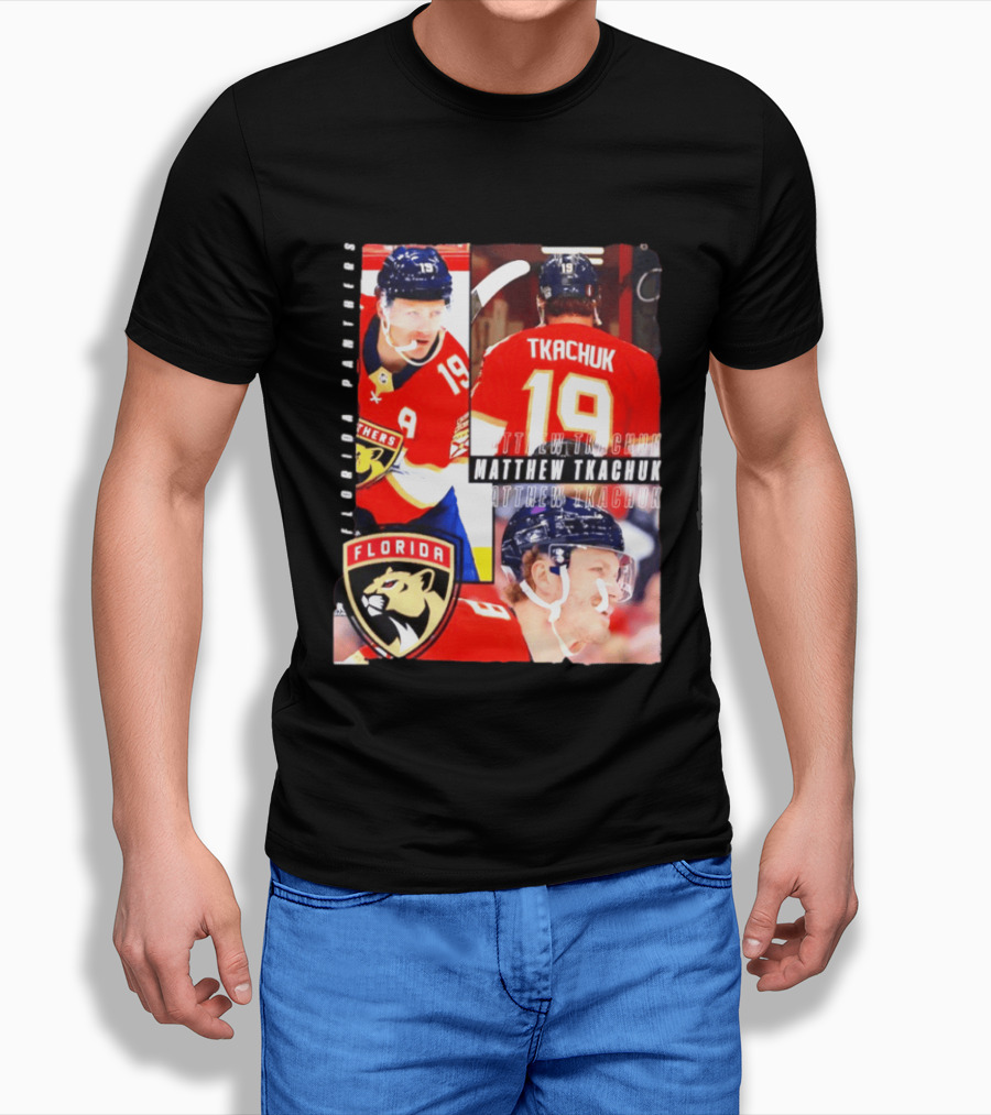 Florida Panthers Matthew Tkachuk Number 19 Hockey Spotlight T-Shirt