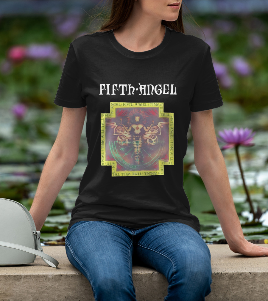 Fifth Angel Time Will Tell Album Art Music Band T-Shirt