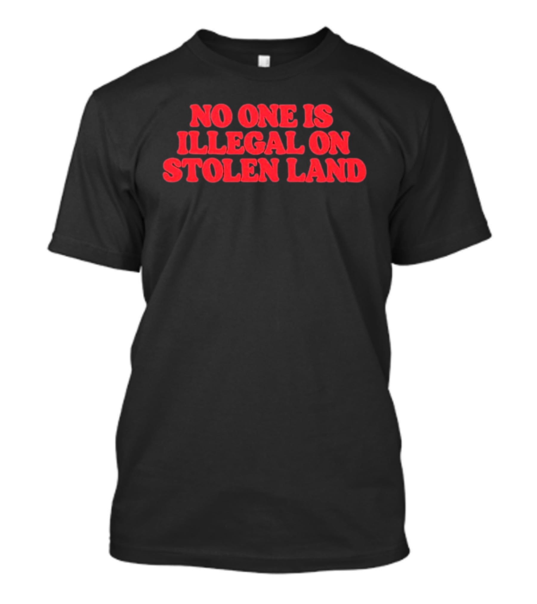 No One Is Illegal No Stolen Land T-Shirt