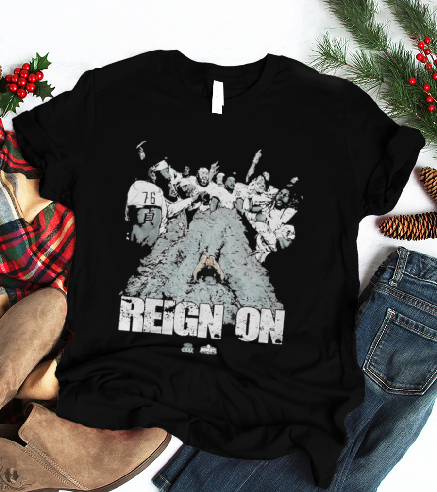 Old Dominion Football Reign On Splash Helmet 2023 T-Shirt