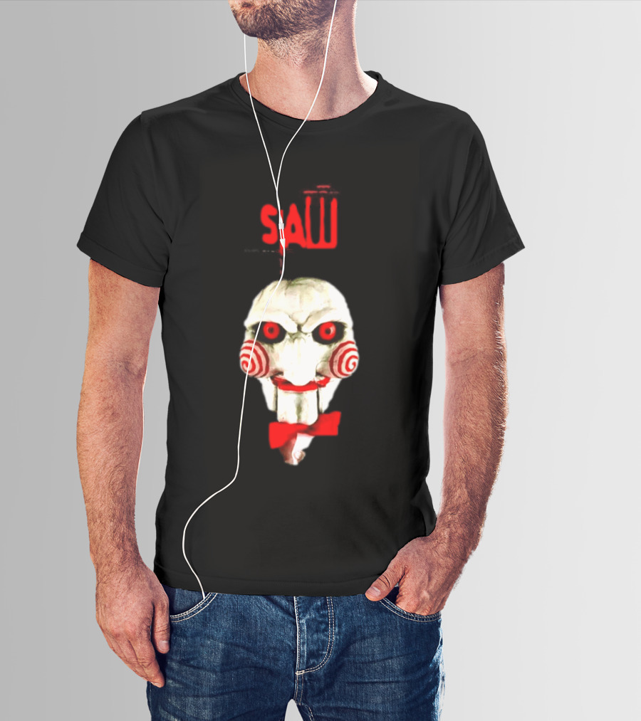 Saw Billy The Puppet Jigsaw Horror Movie Halloween T-Shirt