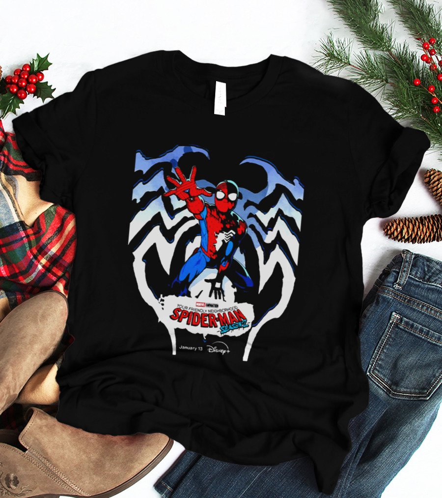 Marvel Spider Man Season 2 Disney Plus January 13 T-Shirt