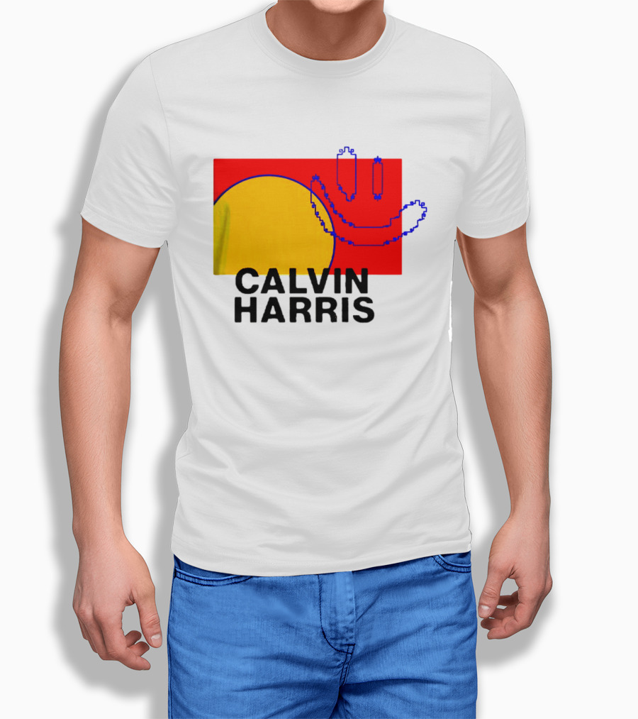 Calvin Harris North America 2027 Tour Dates Pixel T-Shirt
