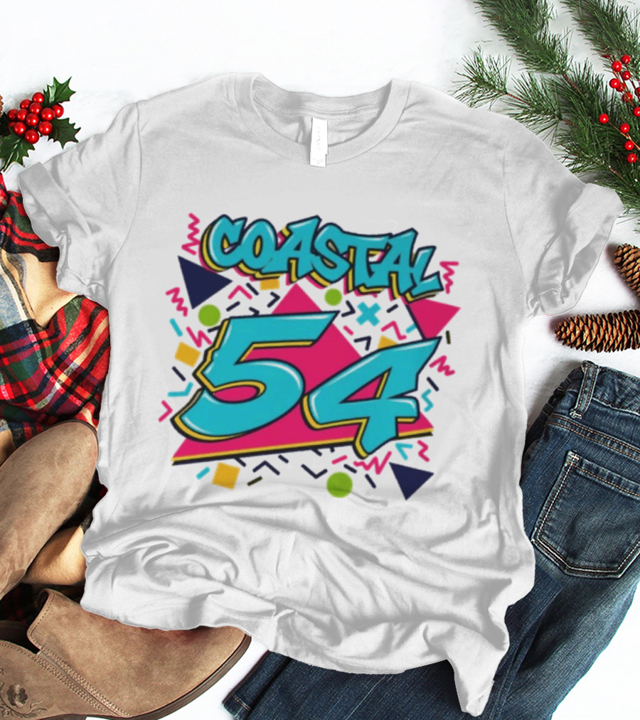 Coastal Carolina Chanticleers 54 Back To The 90s Neon T-Shirt