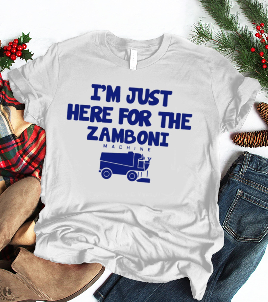 I'm Just Here For The Zamboni Machine Kentucky Wildcats Hockey T-Shirt