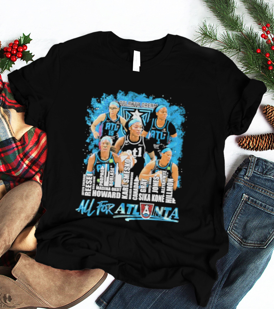 2026 Atlanta Dream WNBA City Name Player All For Atlanta T-Shirt