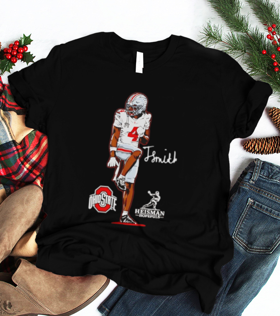 Ohio State Buckeyes J. Smith Heisman Hopeful Number 4 T-Shirt