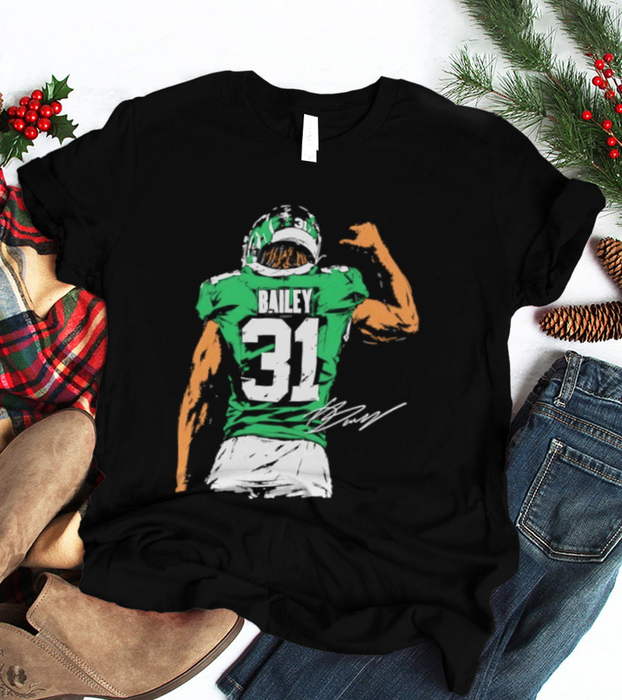 David Bailey Number 31 New York Jets NFL Football Jersey T-Shirt