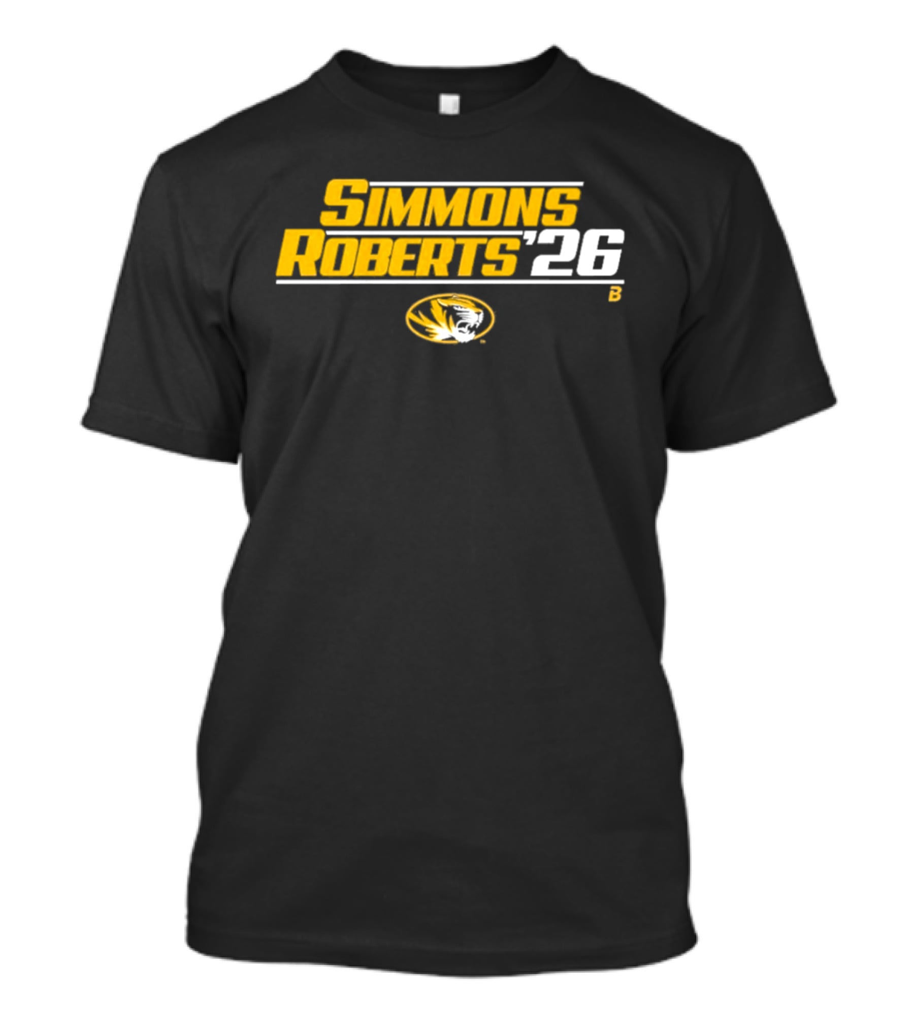 Missouri Tigers Simmons Roberts 26 College Football Mizzou T-Shirt