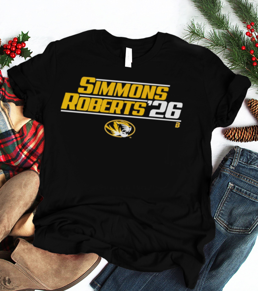 Missouri Tigers Simmons Roberts 26 College Football Mizzou T-Shirt