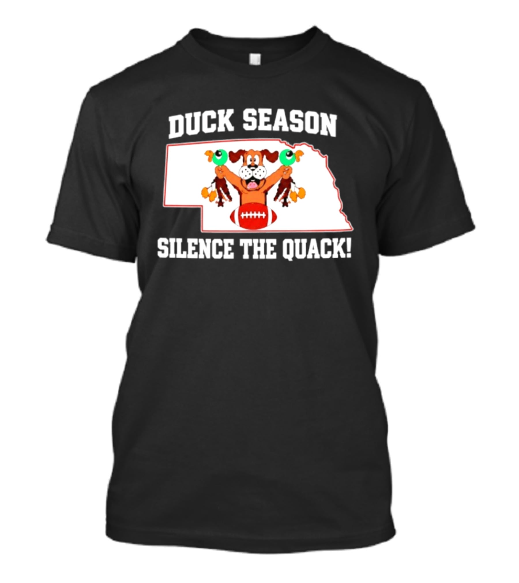 Adam Carriker St. Louis Rams Duck Season Silence The Quack Football Cartoon Dog Football T-Shirt
