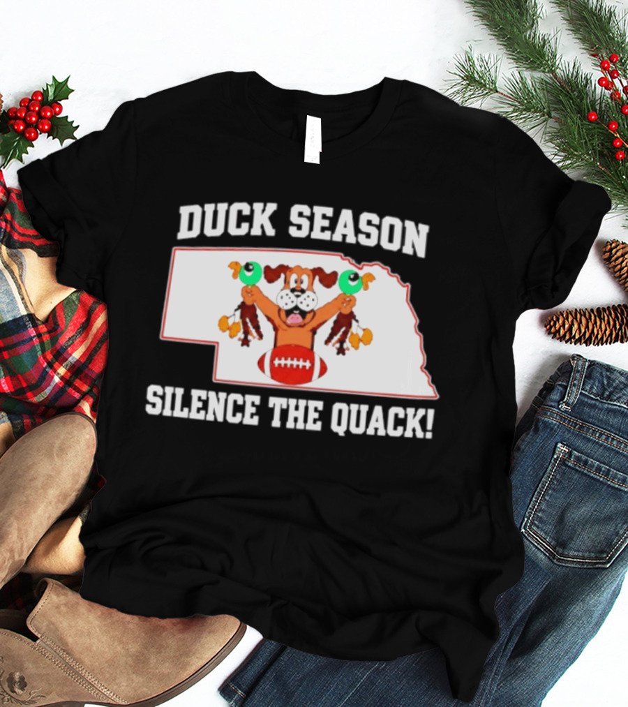 Adam Carriker St. Louis Rams Duck Season Silence The Quack Football Cartoon Dog Football T-Shirt
