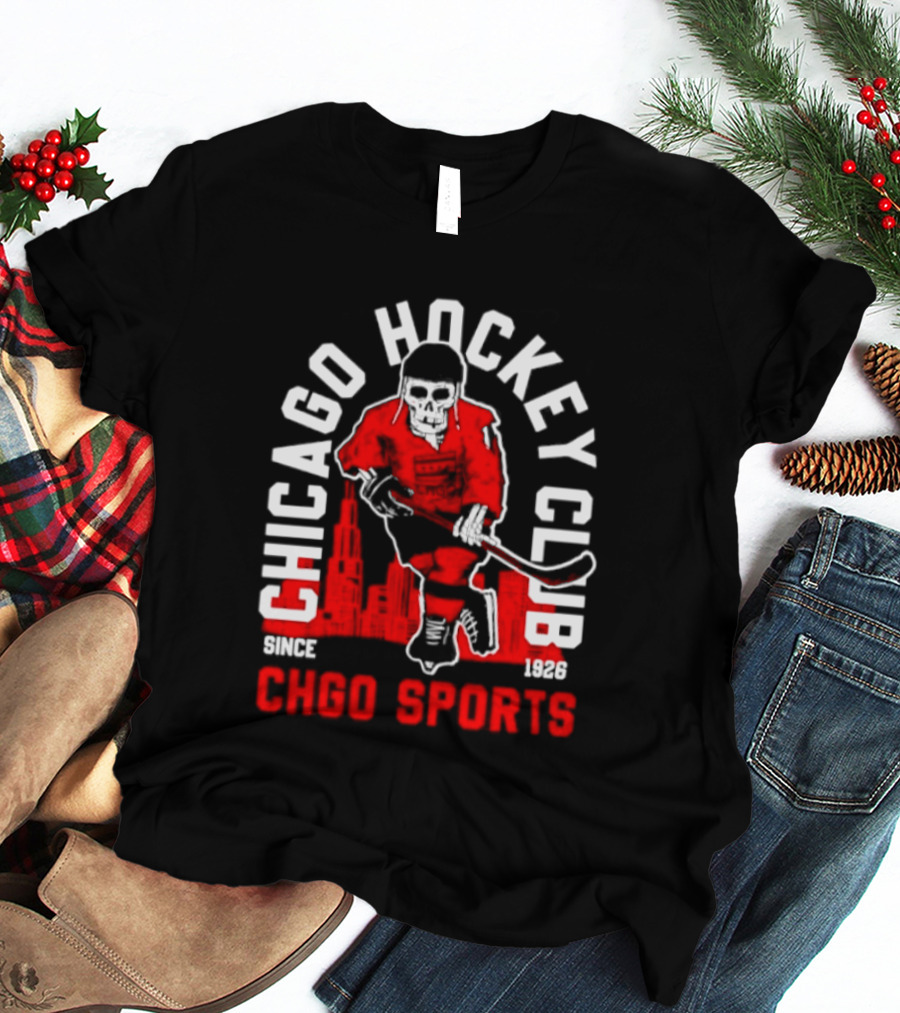 CHGO Sports Chicago Hockey Club Since 1926 Player T-Shirt