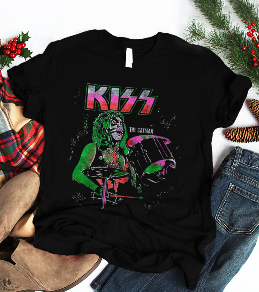 Kiss The Catman Peter Criss 70s Ben Cooper Action Figures Halloween 2026 T-Shirt