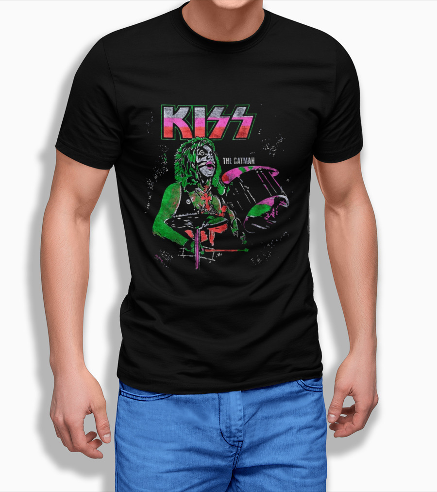 Kiss The Catman Peter Criss 70s Ben Cooper Action Figures Halloween 2026 T-Shirt