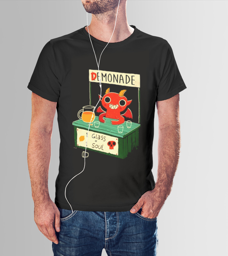Demonade 1 Glass 1 Soul Devil Lemonade Stand T-Shirt