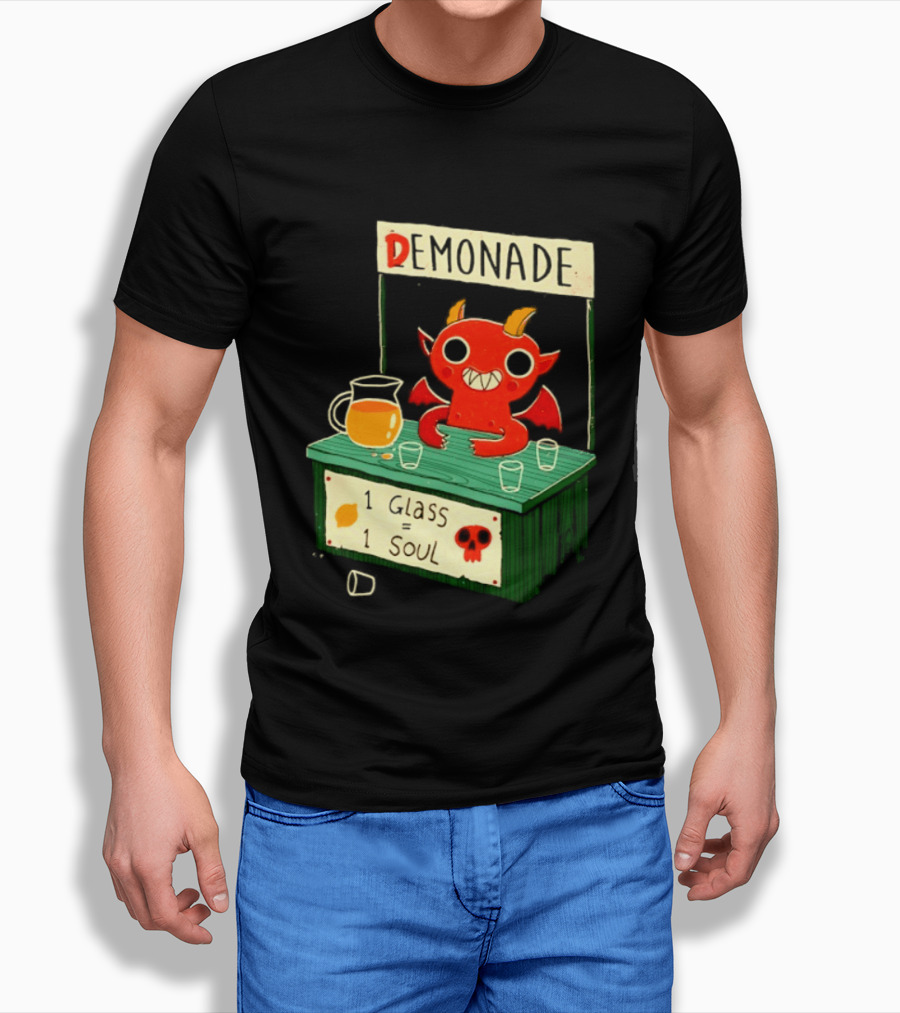 Demonade 1 Glass 1 Soul Devil Lemonade Stand T-Shirt