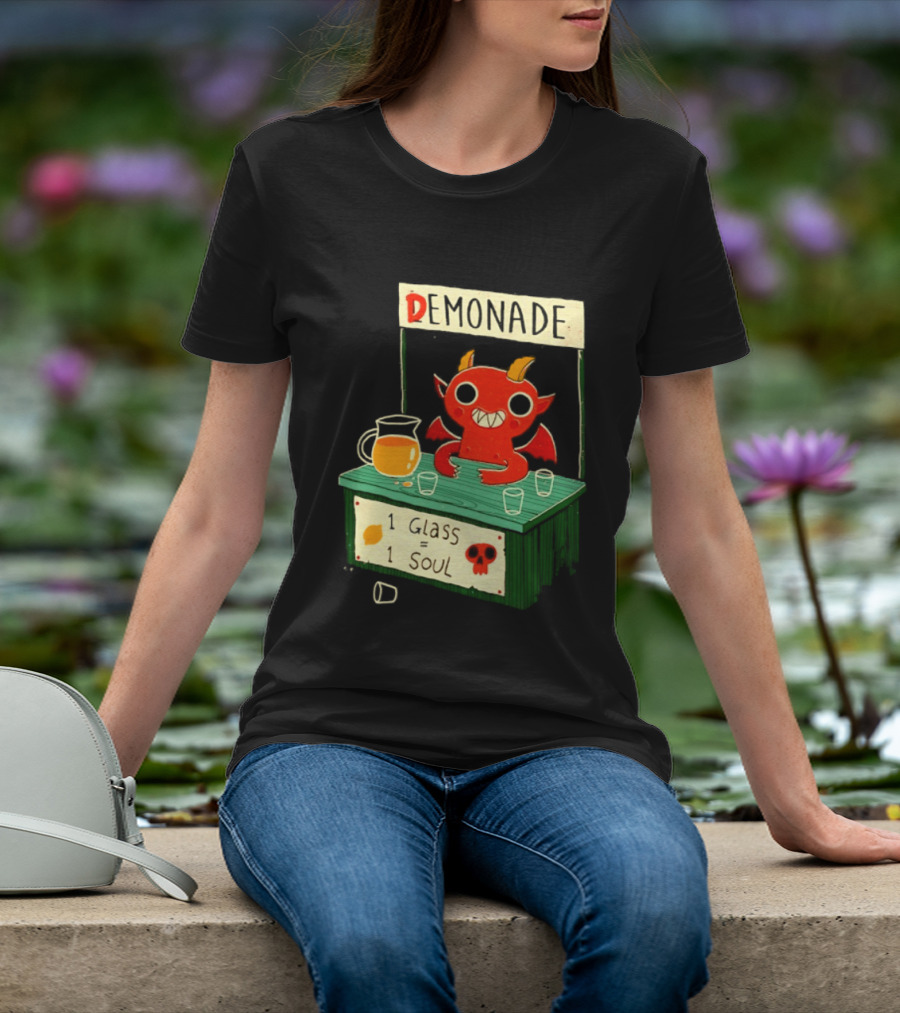 Demonade 1 Glass 1 Soul Devil Lemonade Stand T-Shirt