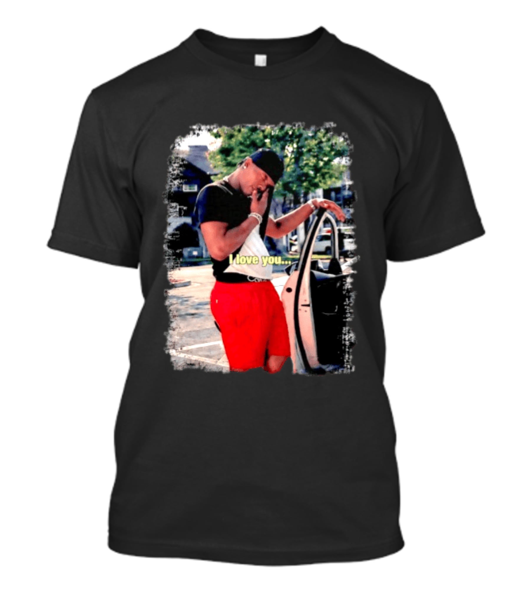 Lil Baby I Love You Meme Car Door Pose T-Shirt