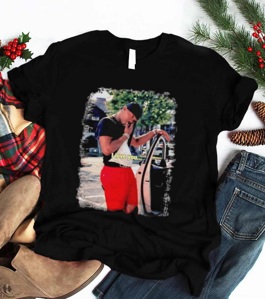 Lil Baby I Love You Meme Car Door Pose T-Shirt