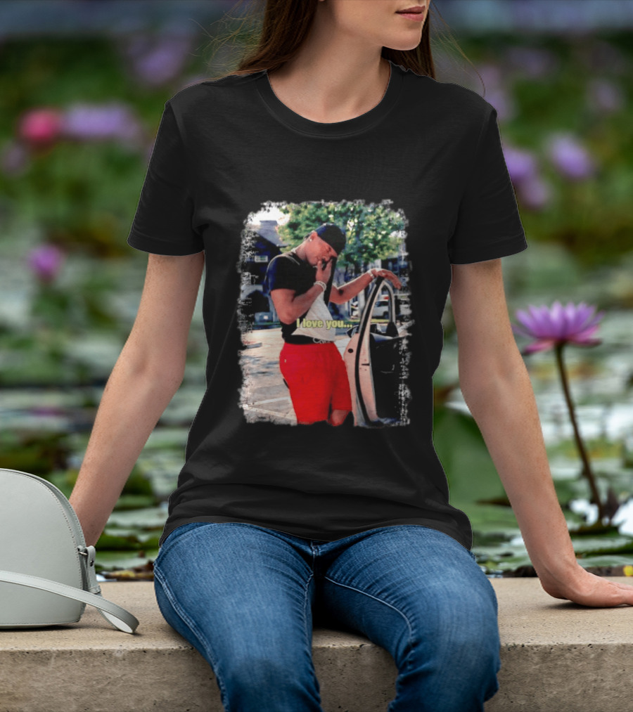 Lil Baby I Love You Meme Car Door Pose T-Shirt
