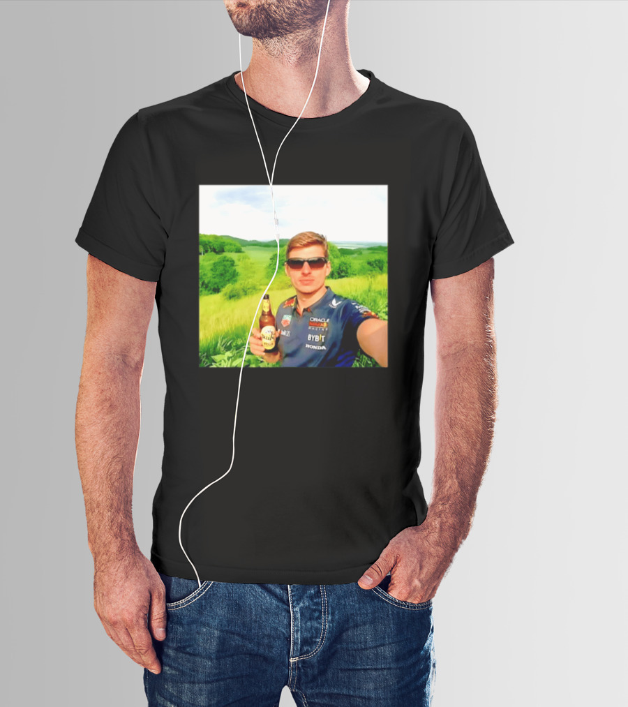 Max Verstappen Beyond The Track Oracle Red Bull Racing Honda Beer Experience T-Shirt