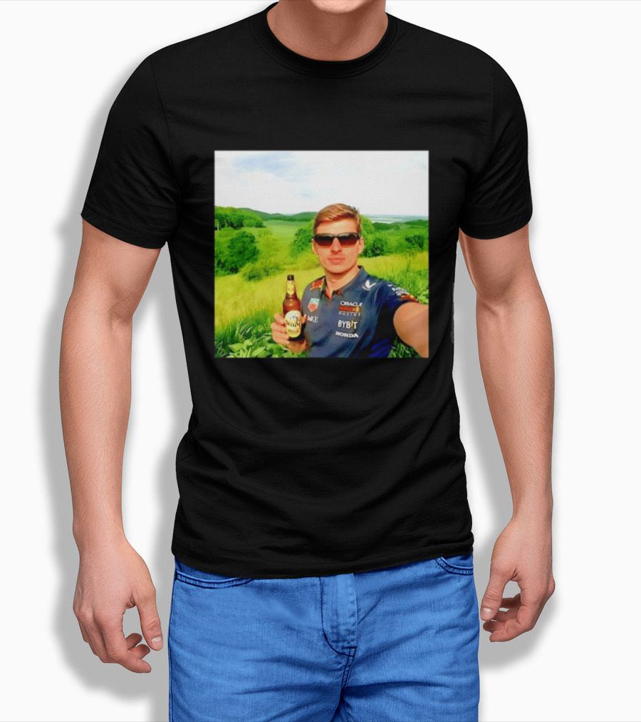 Max Verstappen Beyond The Track Oracle Red Bull Racing Honda Beer Experience T-Shirt