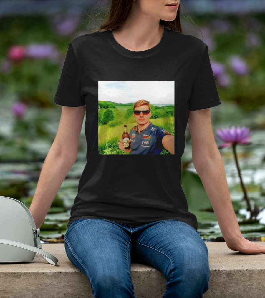 Max Verstappen Beyond The Track Oracle Red Bull Racing Honda Beer Experience T-Shirt