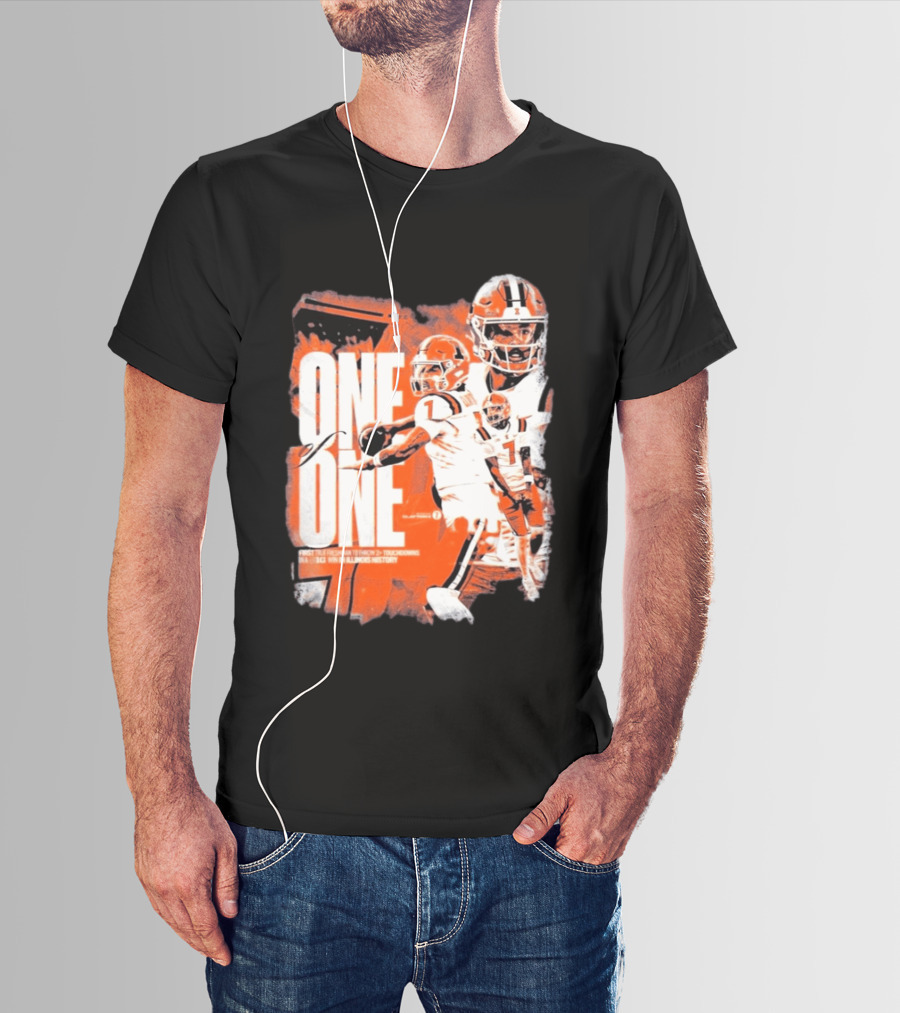 Michael Clayton II Illinois Historic Freshman Touchdown Win T-Shirt