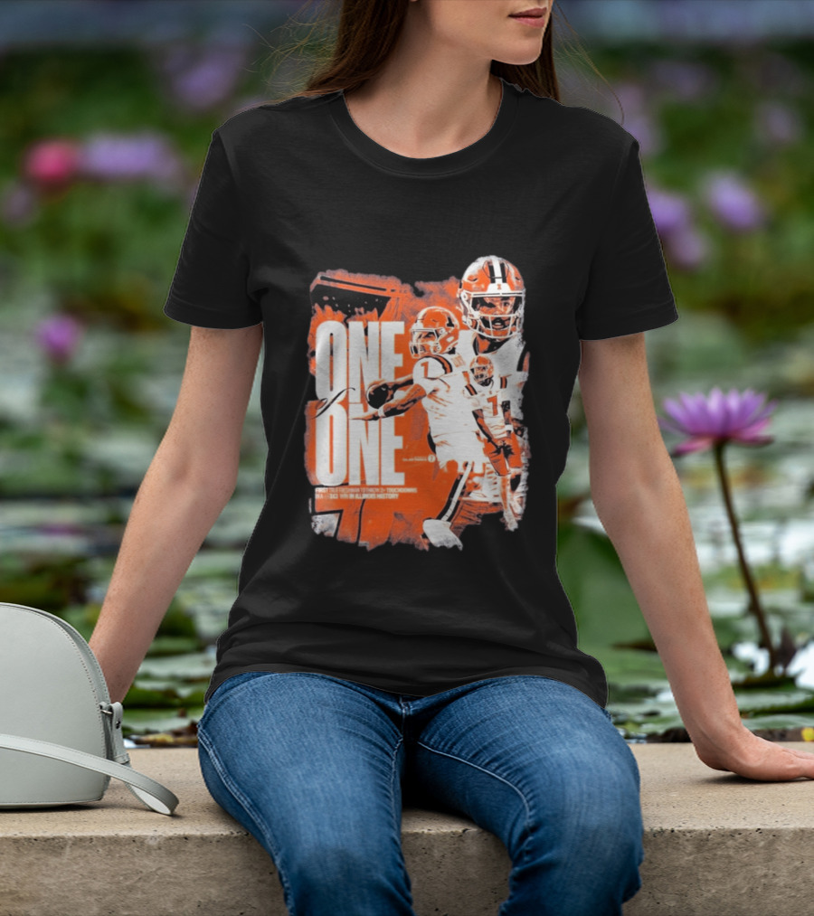 Michael Clayton II Illinois Historic Freshman Touchdown Win T-Shirt