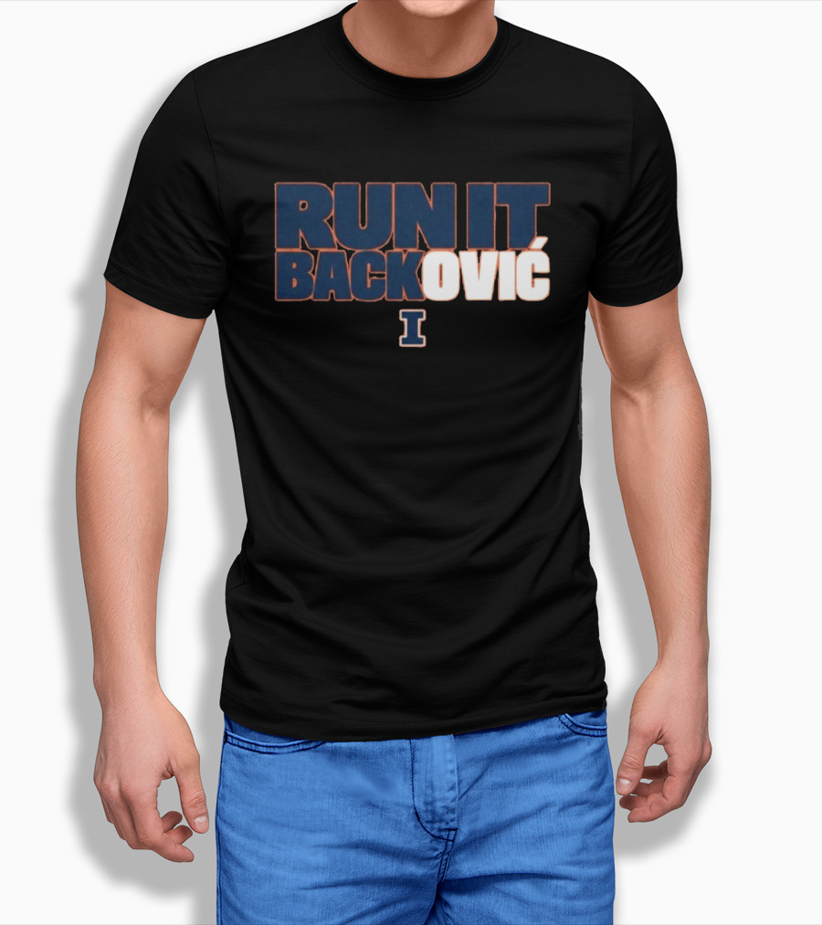 RUN IT BACKOVIĆ Illinois I Sports Fan T-Shirt