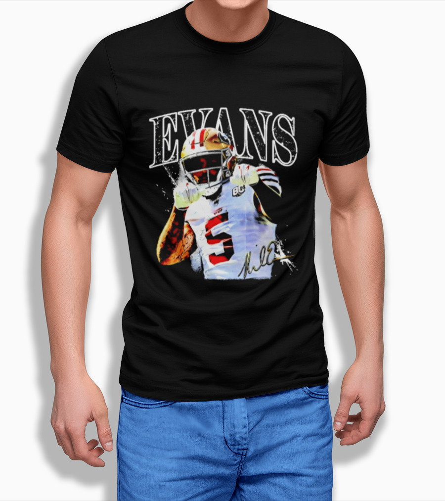Evans San Francisco 49ers Football Player Number 13 T-Shirt