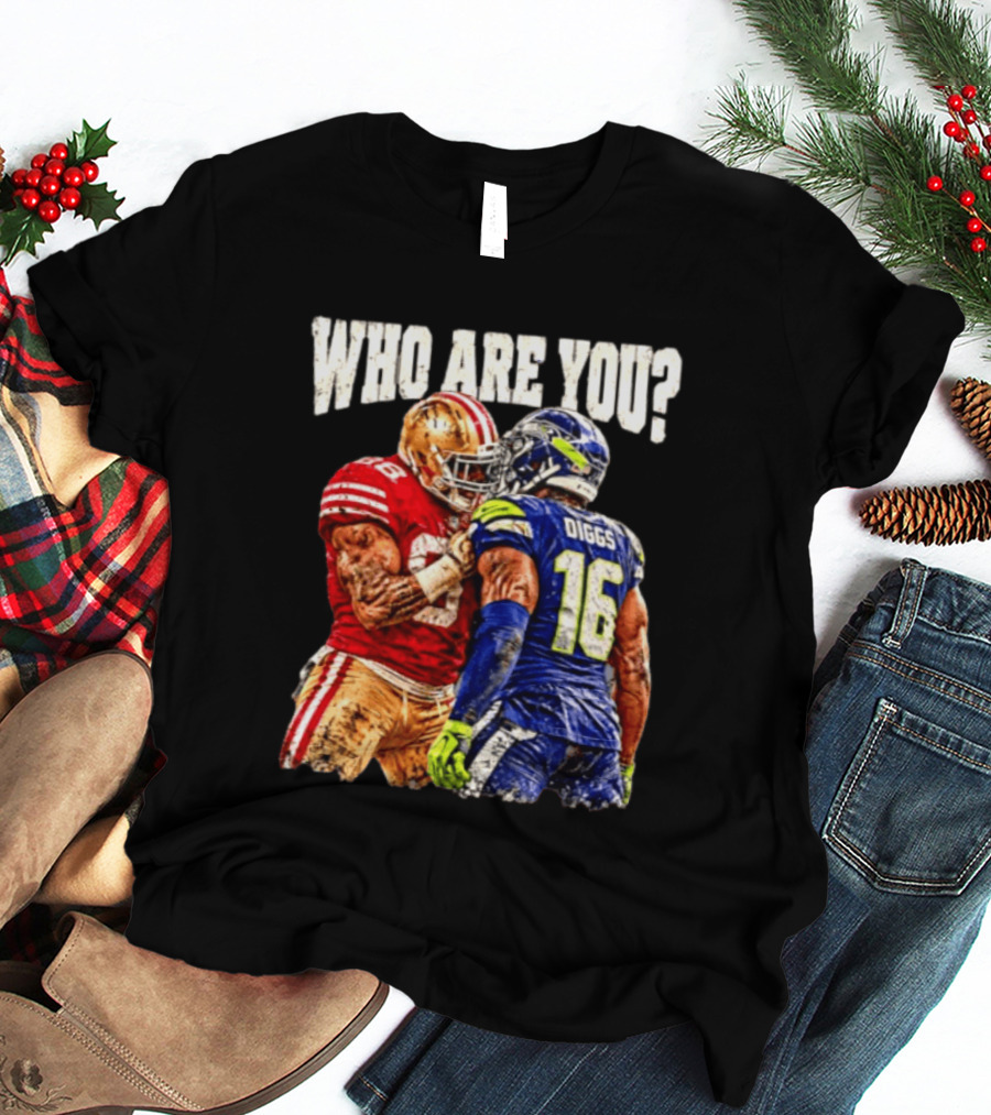 Who Are You Meme Mike Evans Vs Diggs San Francisco 49ers Seattle Seahawks T-Shirt