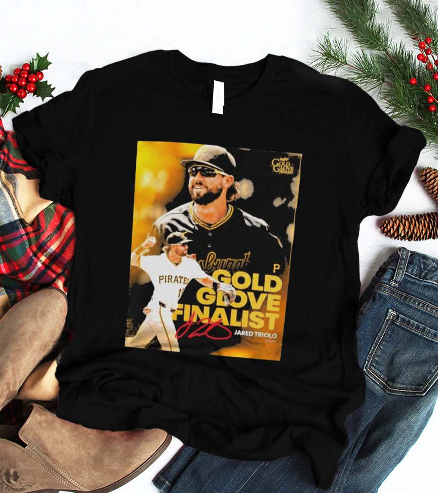 Jared Triolo Pirates Gold Glove Award Finalist Utility T-Shirt