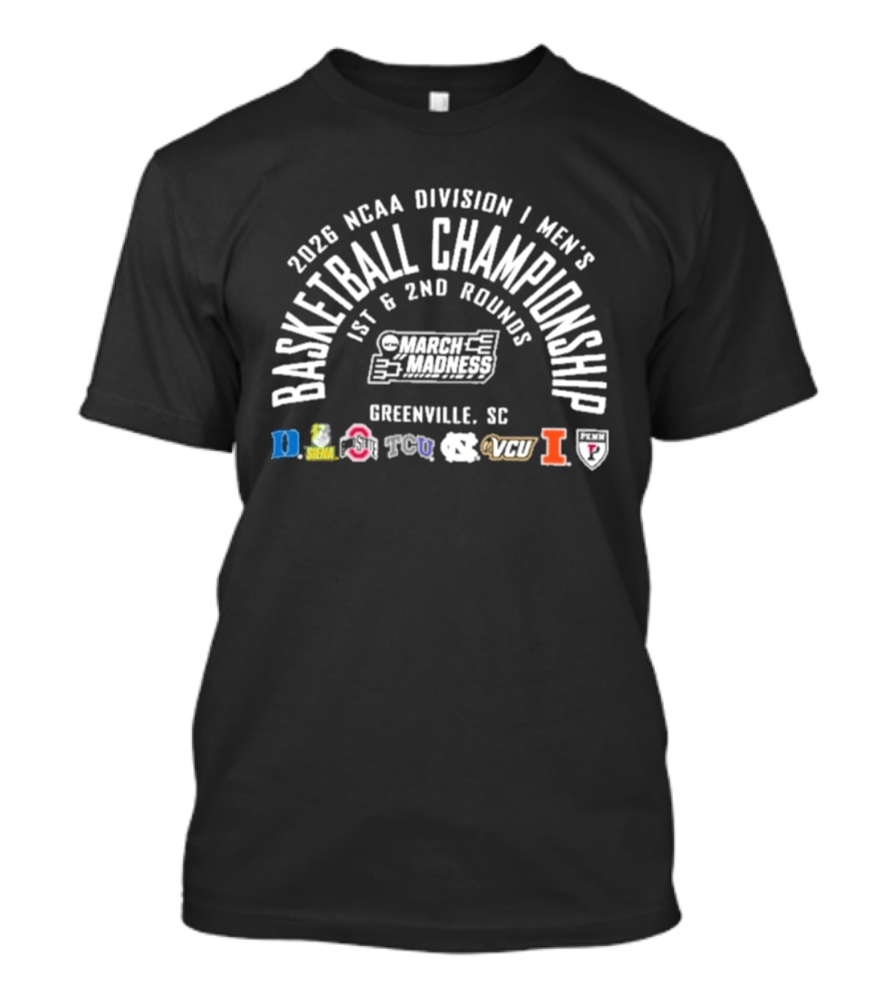 2026 NCAA Division I Men's Basketball Championship 1st And 2nd Rounds Greenville SC T-Shirt