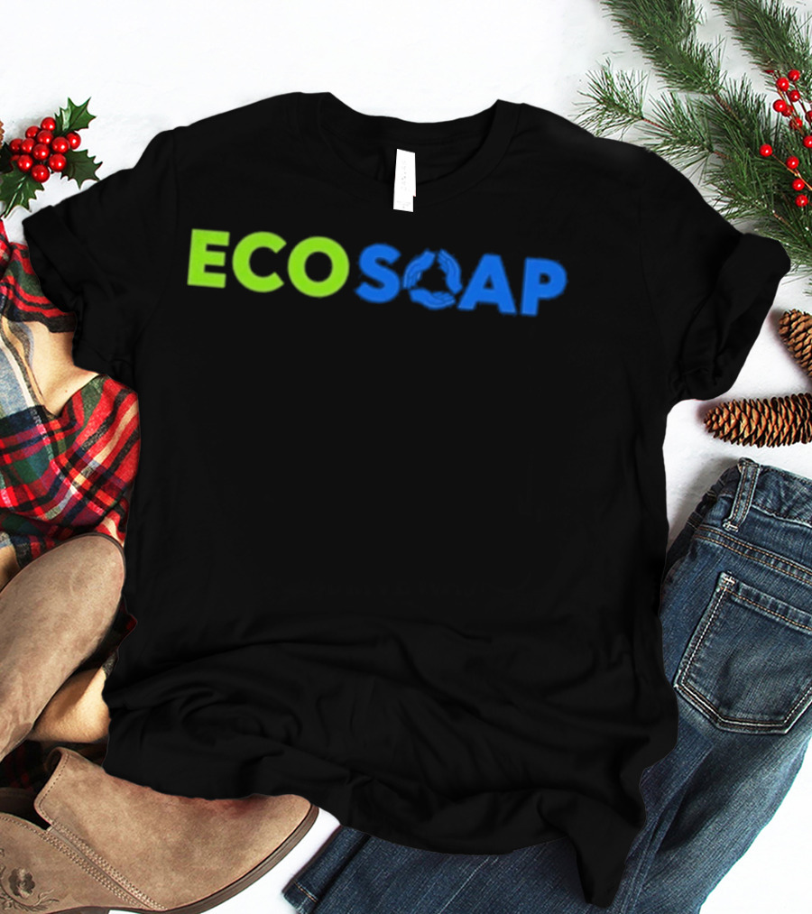 Purchased Equals 100 Bars Donated Ecosoap Green Blue Recycling T-Shirt