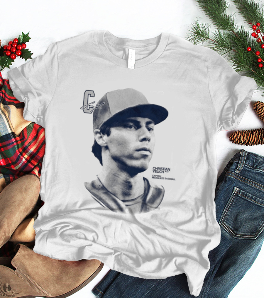 Christian Yelich C Captain Milwaukee Baseball T-Shirt