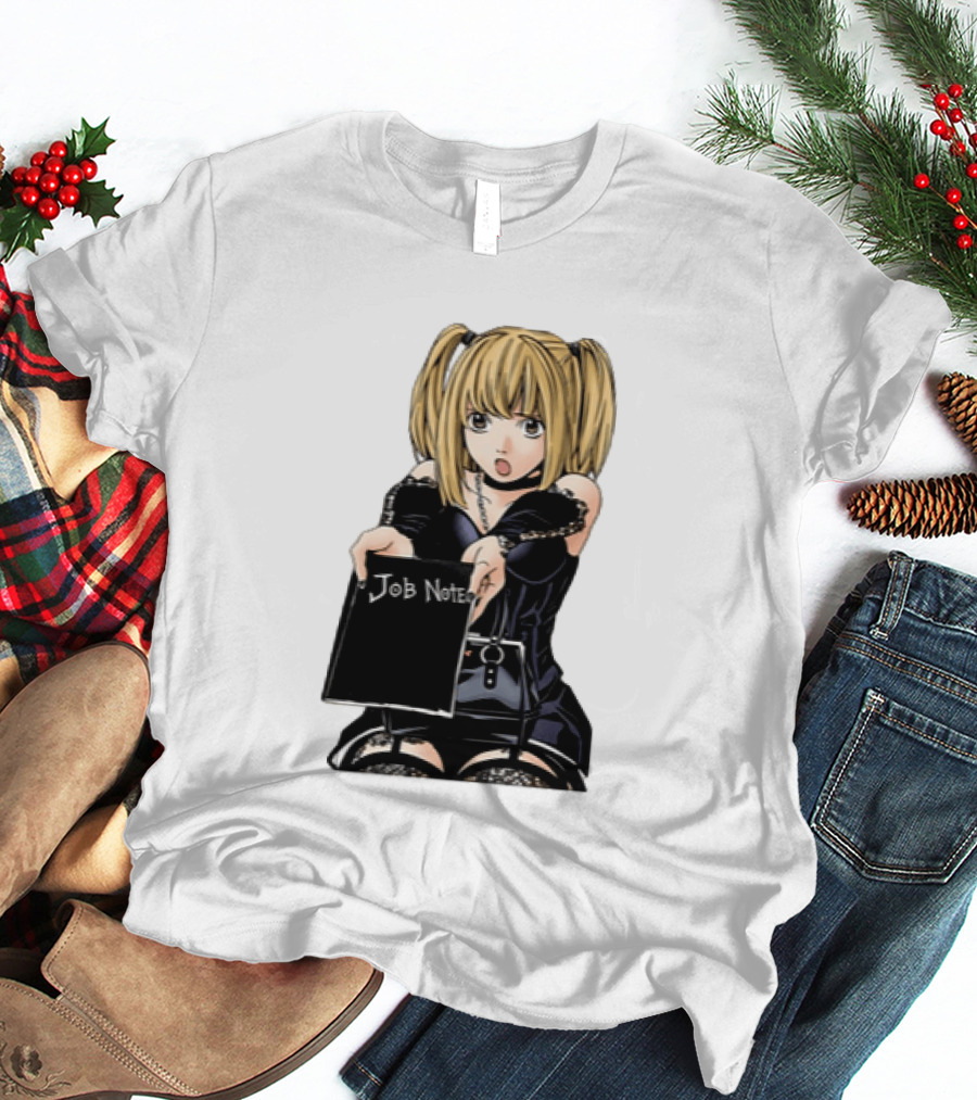 Misa Amane Job Note Anime Character Posing In Gothic Outfit T-Shirt