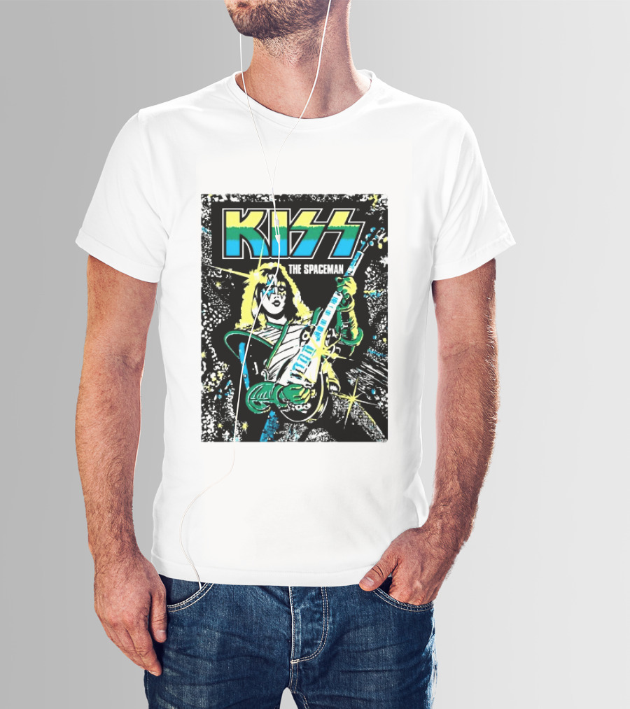 Kiss The Spaceman Ace Frehley Ben Cooper Action Figures Halloween 2026 70s T-Shirt